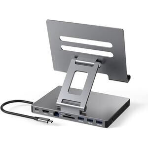 USB C Hub Docking Station Foldable Stand for iPad pro M4 M2 13 12.9 11"